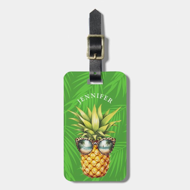 Pineapple Luggage Tags (Front Vertical)