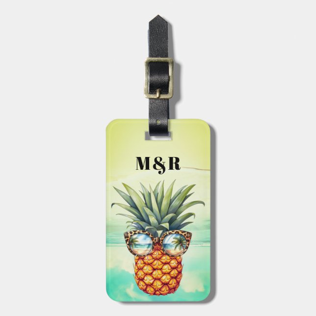 Pineapple Luggage Tags (Front Vertical)