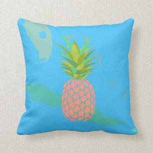 Pineapple +Map +Yellow Cushion