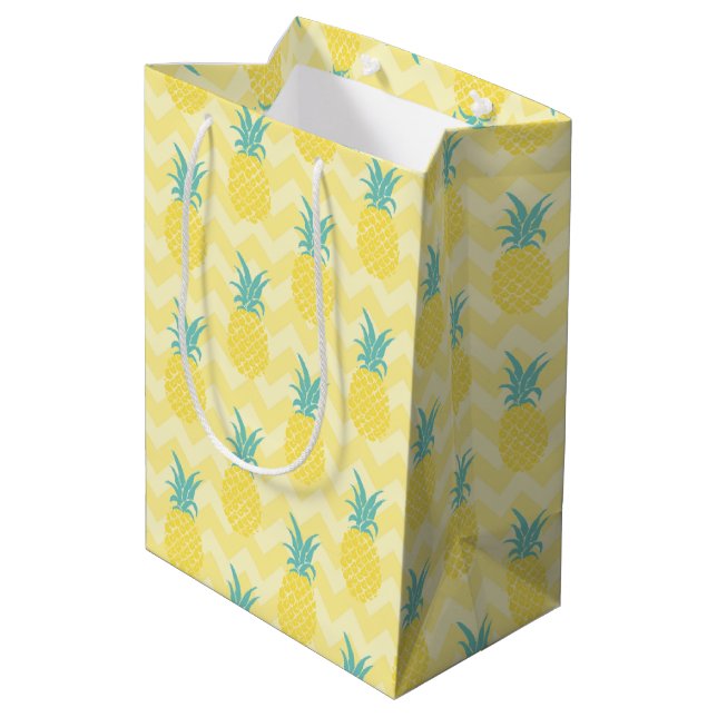Pineapple Medium Gift Bag (Back Angled)