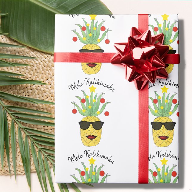 Pineapple Mele Kalikimaka Wrapping Paper (Creator Uploaded)