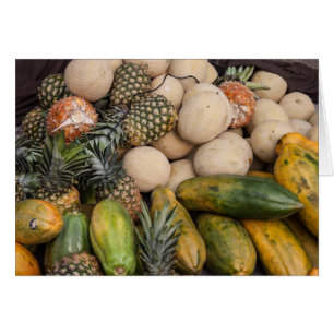 Pineapple Melons Farmers Market Fruit Note Card