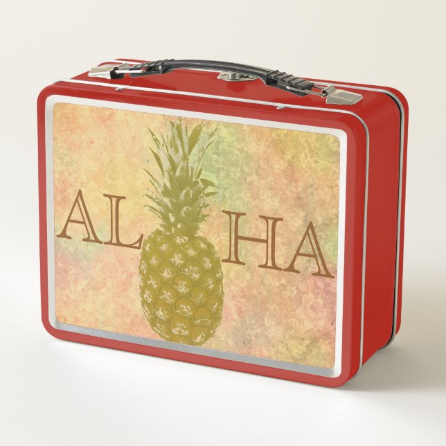 Pineapple Metal Lunch Box (Back)