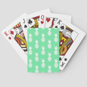 Pineapple Mint Pattern Playing Cards