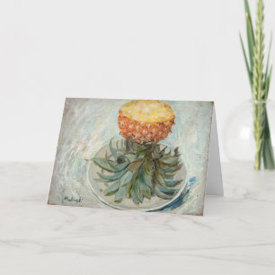 Pineapple on a Plate   Tadeusz Makowski Card