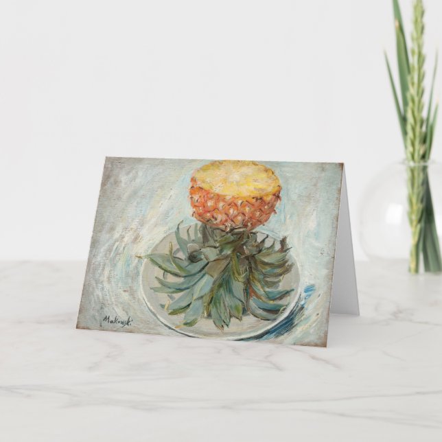 Pineapple on a Plate | Tadeusz Makowski Card (Front)