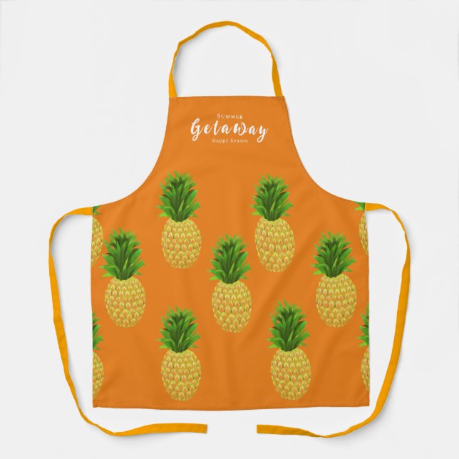 Pineapple Orange Apron (Front)
