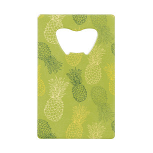 Pineapple Outline Pattern on Green