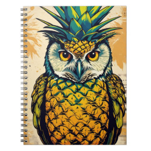 Pineapple Owl   Notebook Journal