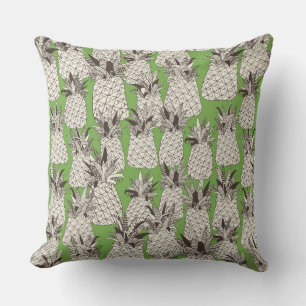 pineapple palm green cushion