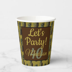Pineapple Paper Cups