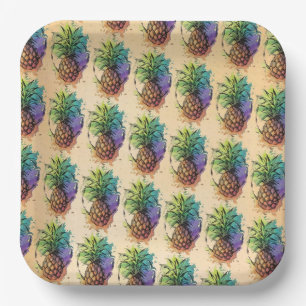 Pineapple Paper Plate
