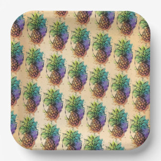 Pineapple Paper Plate