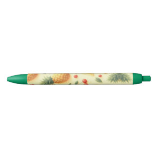 Pineapple Parade Black Ink Pen