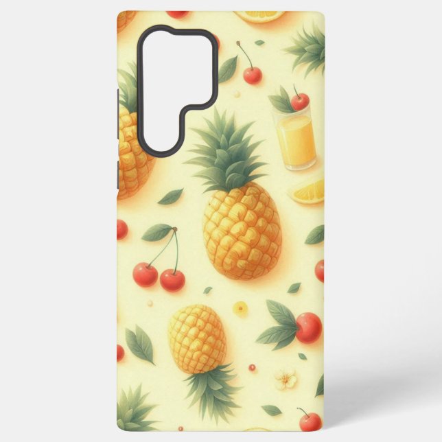 Pineapple Parade Samsung Galaxy S22 Ultra Case (Back)