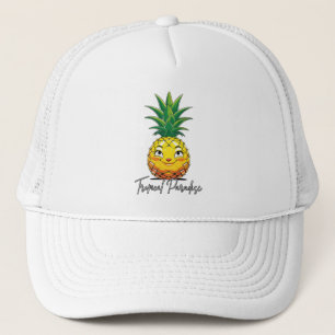 Pineapple Paradise Tropical Graphic Trucker Hat