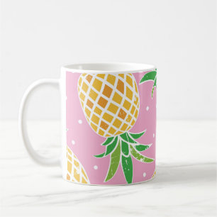 Pineapple Paradise: Tropical Pattern Coffee Mug