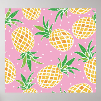 Pineapple Paradise: Tropical Pattern Poster