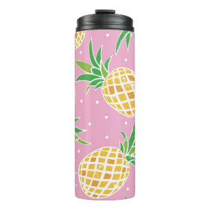 Pineapple Paradise: Tropical Pattern Thermal Tumbler