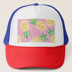 Pineapple Paradise: Tropical Pattern Trucker Hat