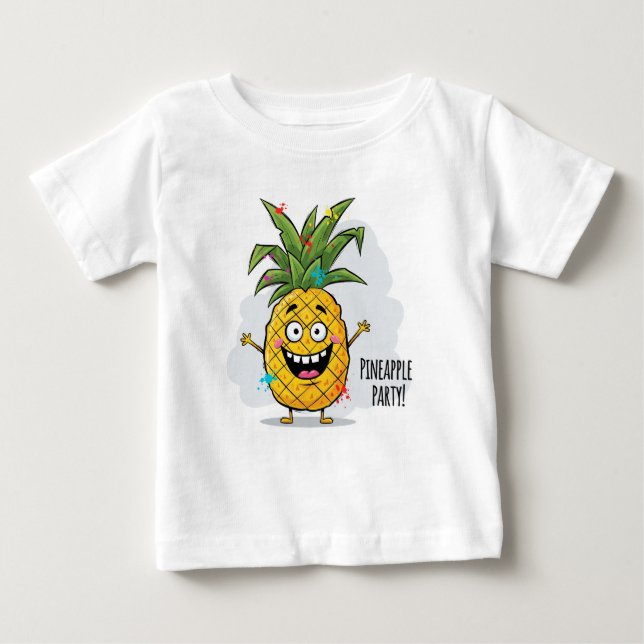  Pineapple Party by Natasha Us   Baby T-Shirt (Front)