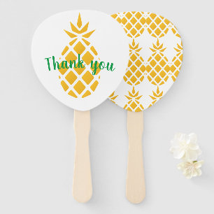 Pineapple party favours - hand fans