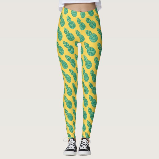 Pineapple Pattern 2 Leggings (Front)
