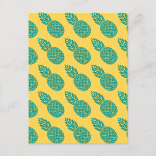 Pineapple Pattern 2 Postcard