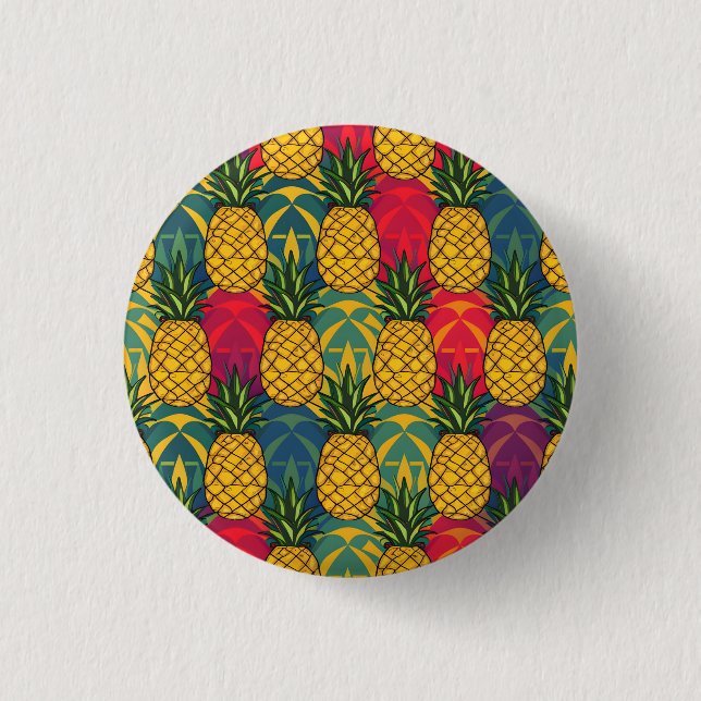 Pineapple Pattern  3 Cm Round Badge (Front)