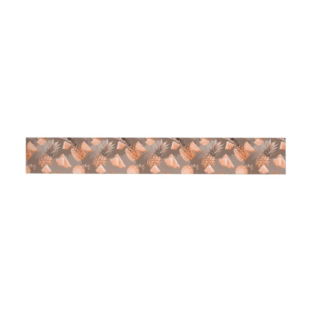 Pineapple Pattern 4 Wraparound Address Label (Individual)