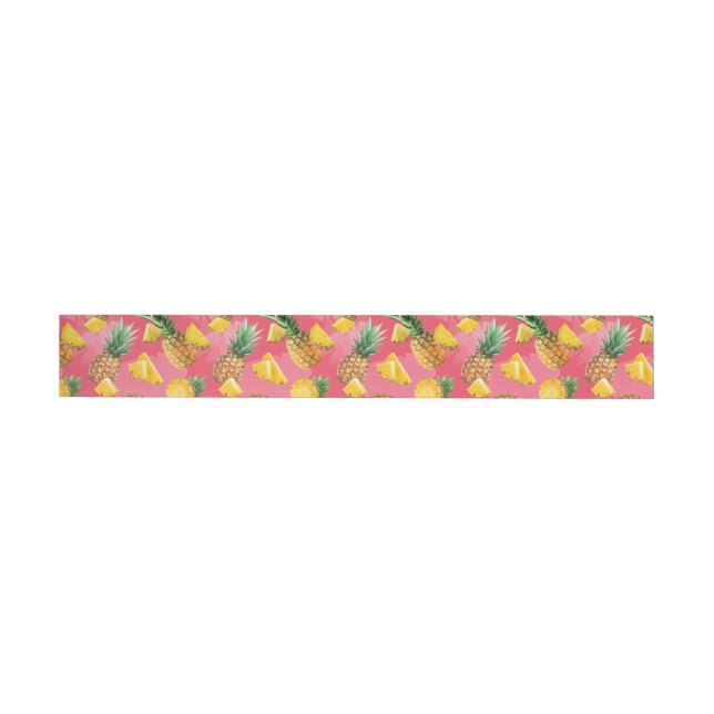 Pineapple Pattern 5 Wrap Around Label (Individual)
