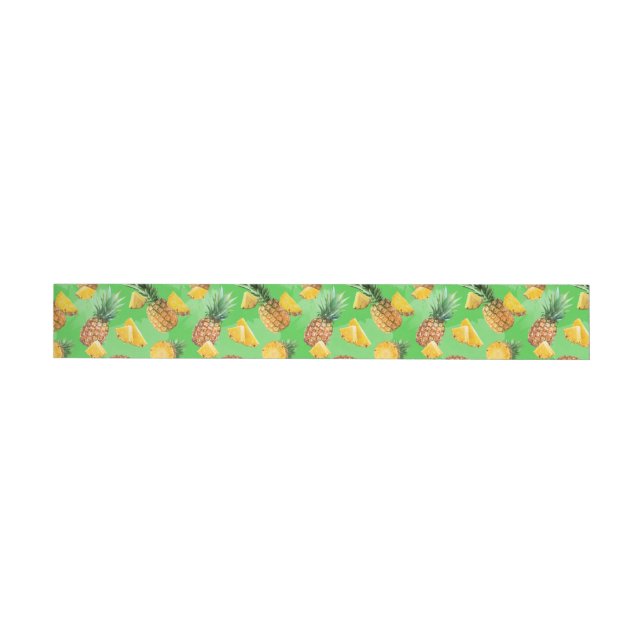 Pineapple Pattern 6 Wrap Around Label (Individual)