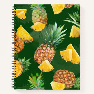 Pineapple Pattern 9 Notebook