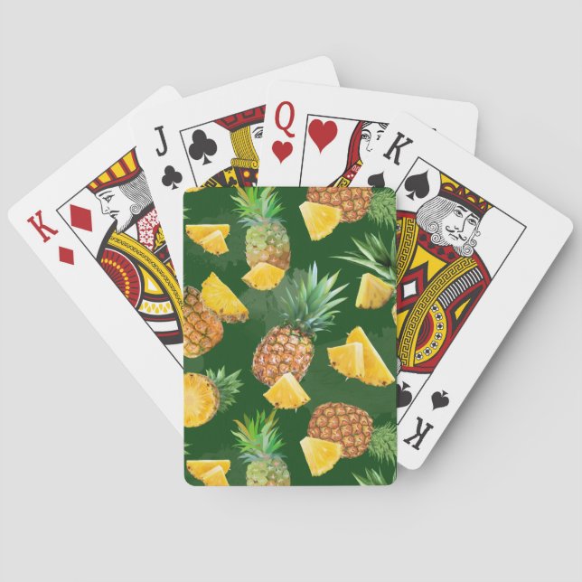 Pineapple Pattern 9 Playing Cards (Back)