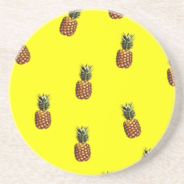 pineapple pattern coaster (Front)