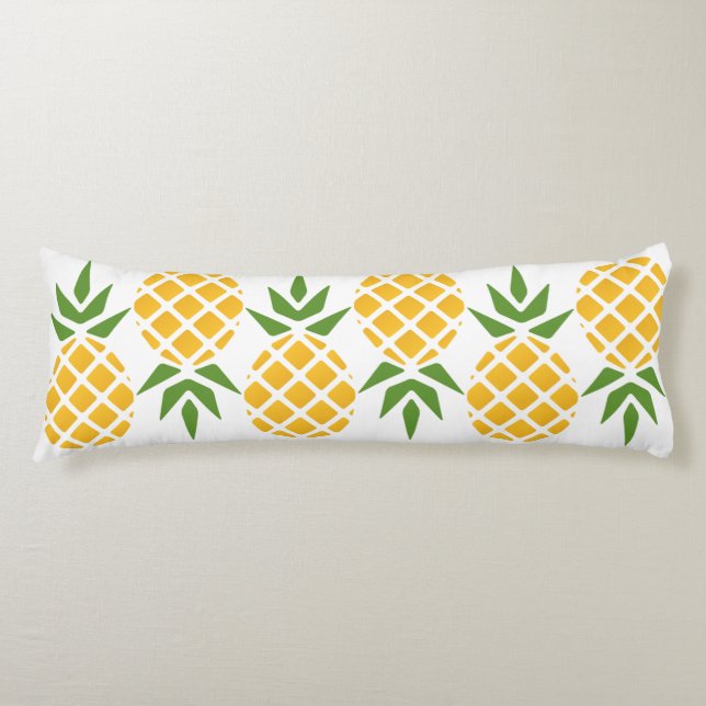 Pineapple Pattern | Editable Background Colour Body Cushion (Front)