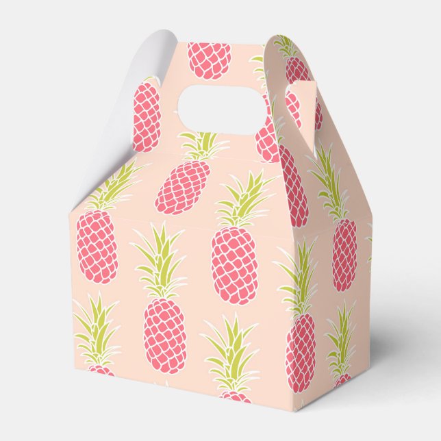 Pineapple Pattern Favour Box (Front Side)