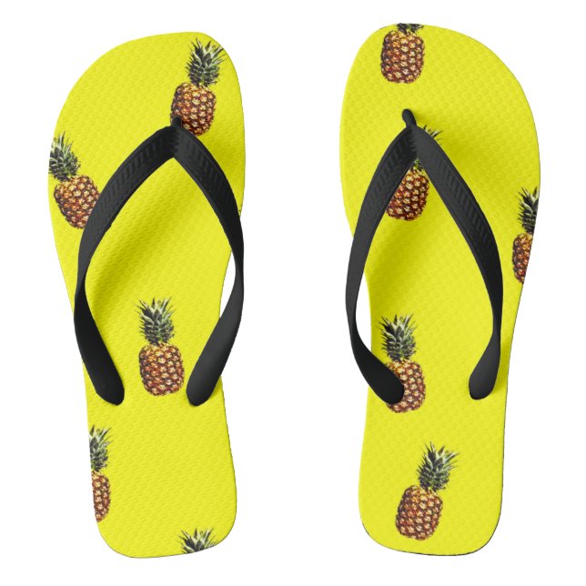 Pineapple pattern jandals (Footbed)