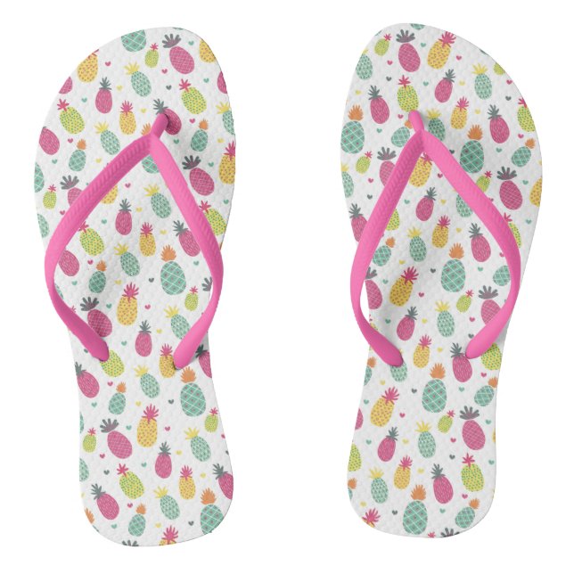 Pineapple pattern jandals (Footbed)