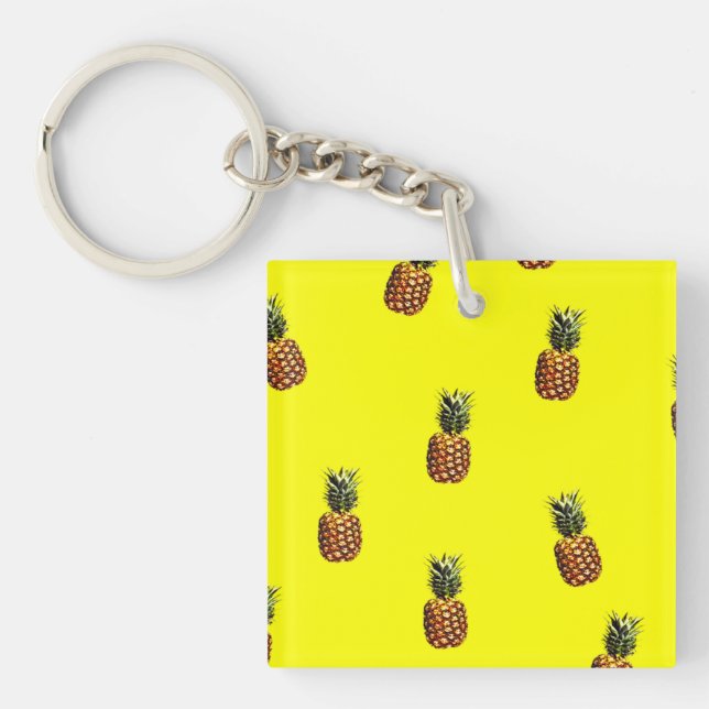 pineapple pattern key ring (Front)