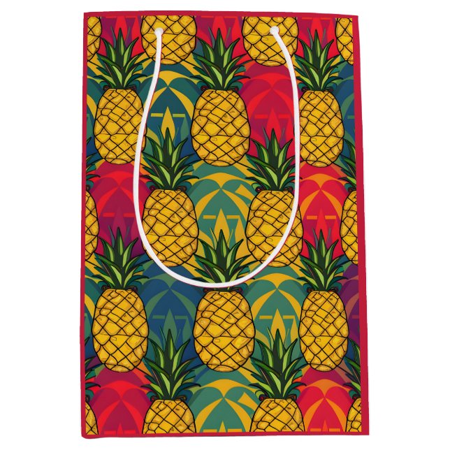 Pineapple Pattern  Medium Gift Bag (Front)