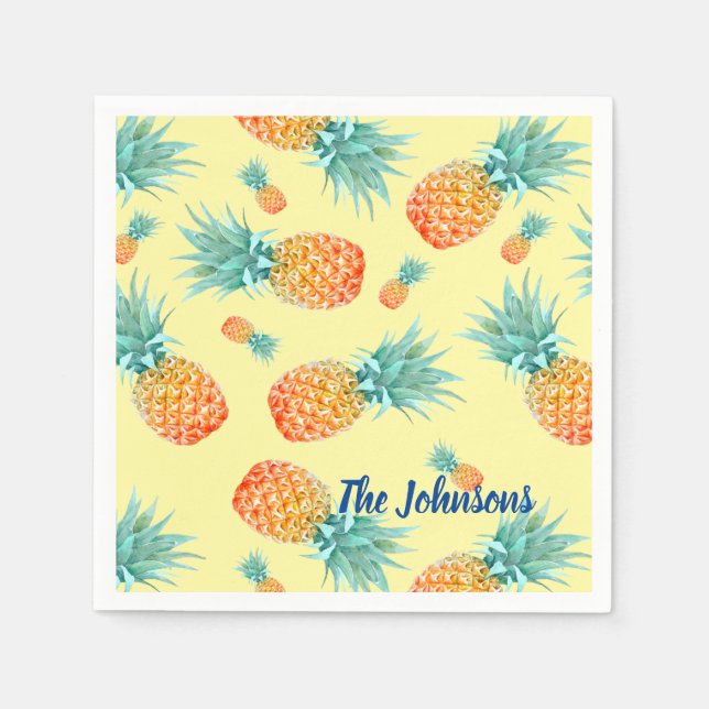 Pineapple Pattern Napkin (Front)