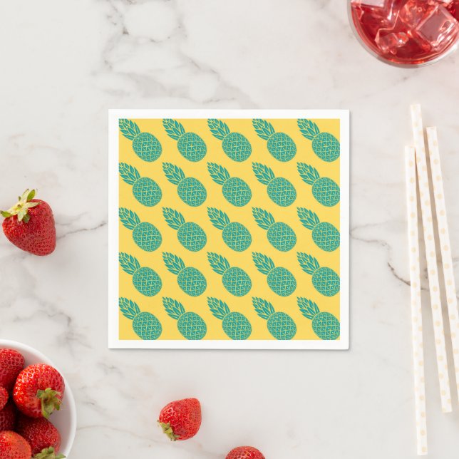 Pineapple Pattern Napkin (Insitu)