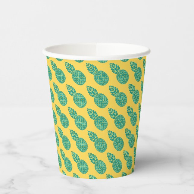 Pineapple Pattern Paper Cups (Left)