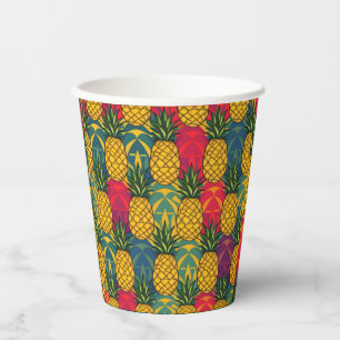 Pineapple Pattern Paper Cups