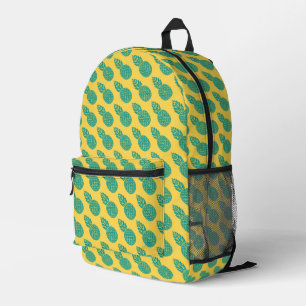 Pineapple Pattern Printed Backpack