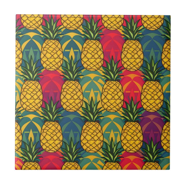 Pineapple Pattern  Tile (Front)