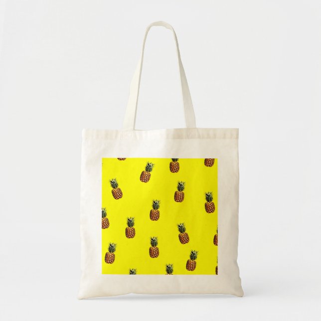 pineapple pattern tote bag (Front)