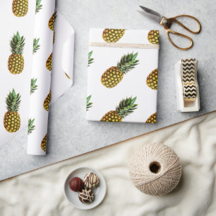 Pineapple pattern wrapping paper