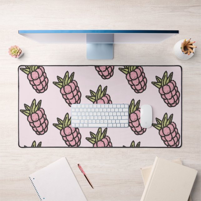 Pineapple Pattern Y2K Retro Funky Desk Mat (Office 1)